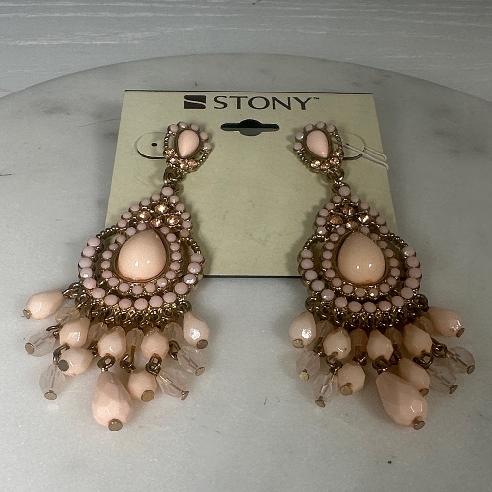 Pink Chandelier Earrings